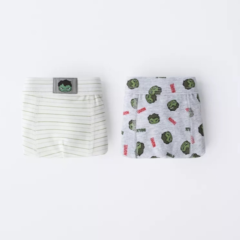 ZARA TWO-PACK OF HULK MARVEL BOXERS